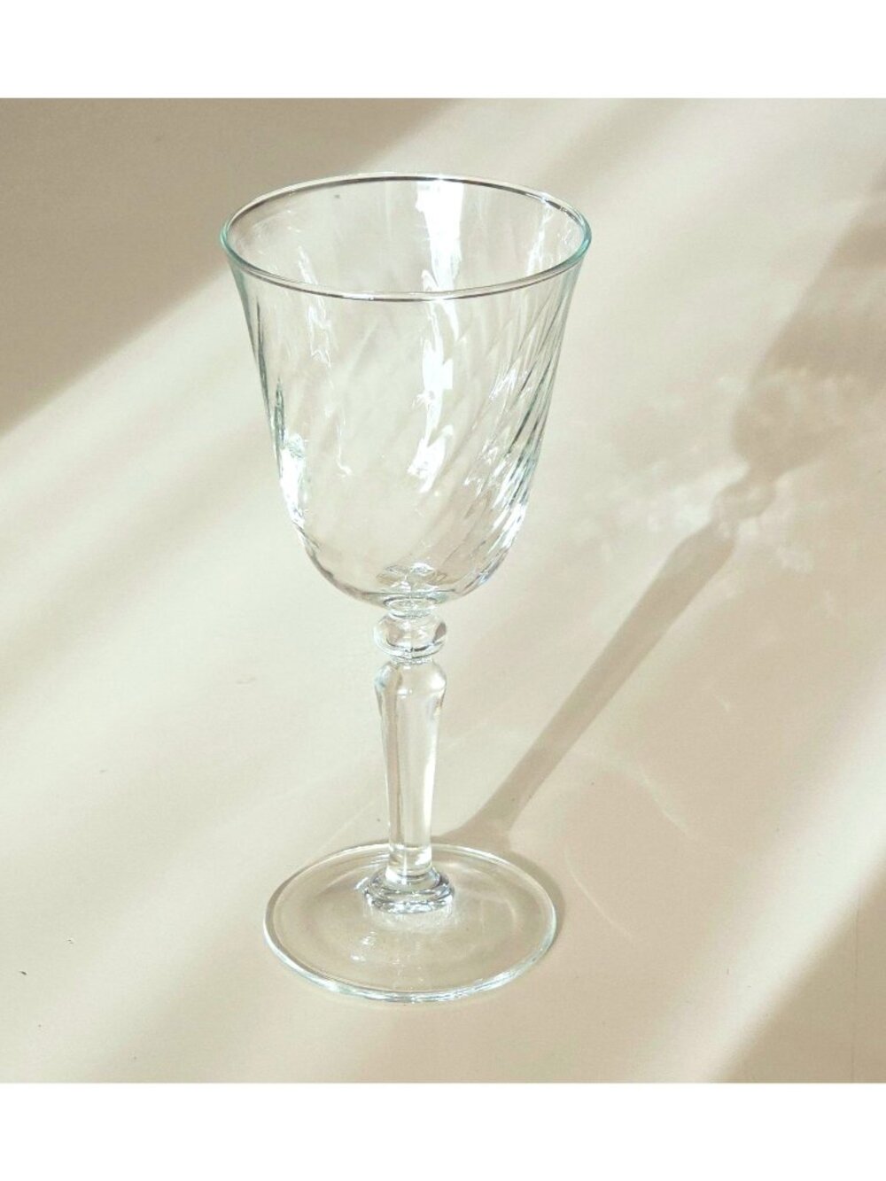 Cristal d'Arques Angelique Wine Glass 6.5" vtg cocktail elegant optic crystal